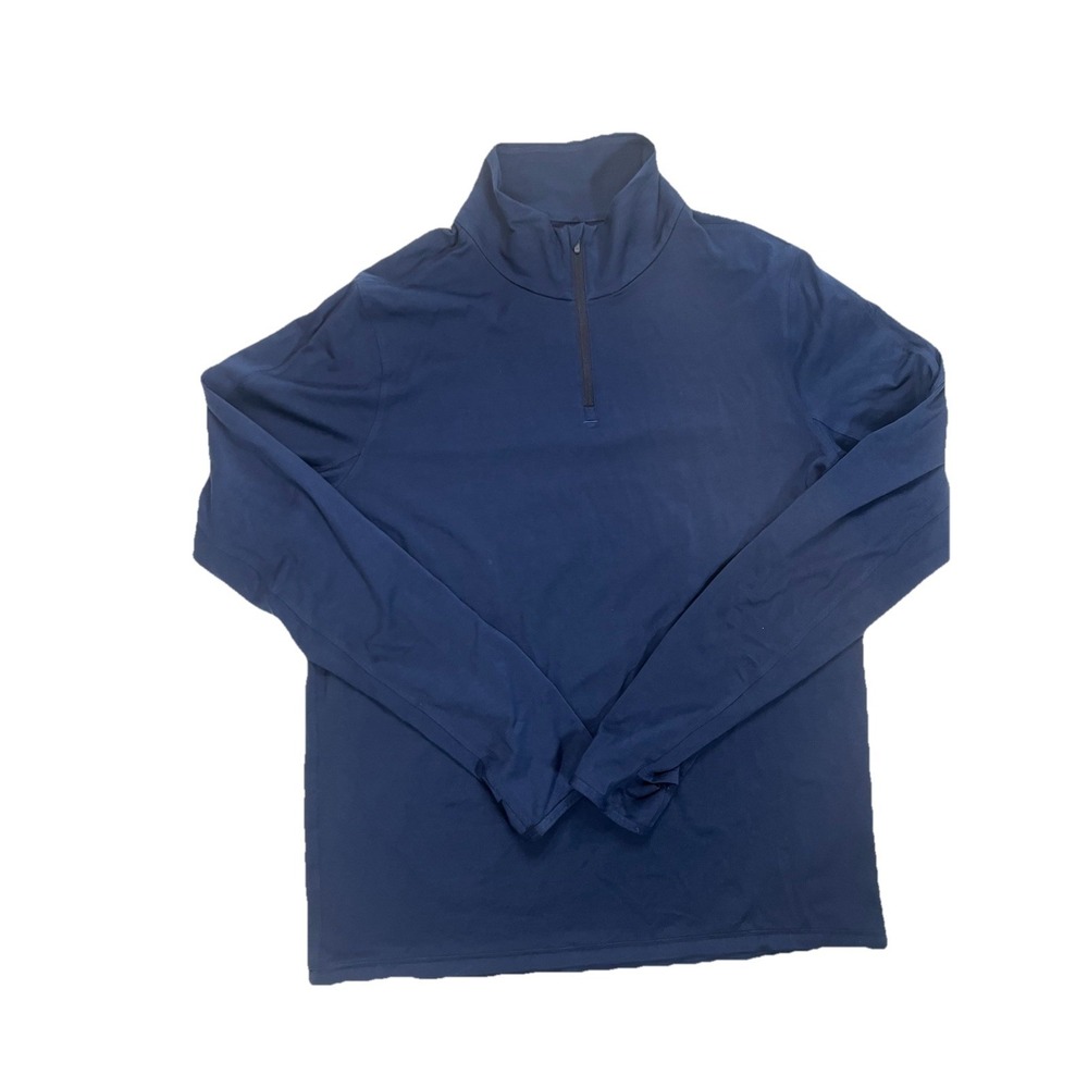 Allbirds 1/4 Zip Mens Blue Quarter Zip Wool Blend Pullover Size L Performance